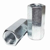 RCN14134 1/4"-20 X 1-3/4" Rod Coupling Nut, Regular Hex, A563 Grade A, Zinc